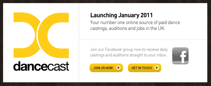 Dance Cast pre-launch holding page