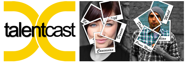 Talent Cast — logo and brand identity